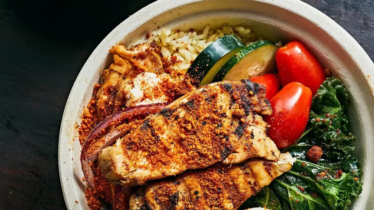 Chicken Suya Bowl