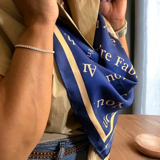 "Sista-Friend" Silk Twill Scarf