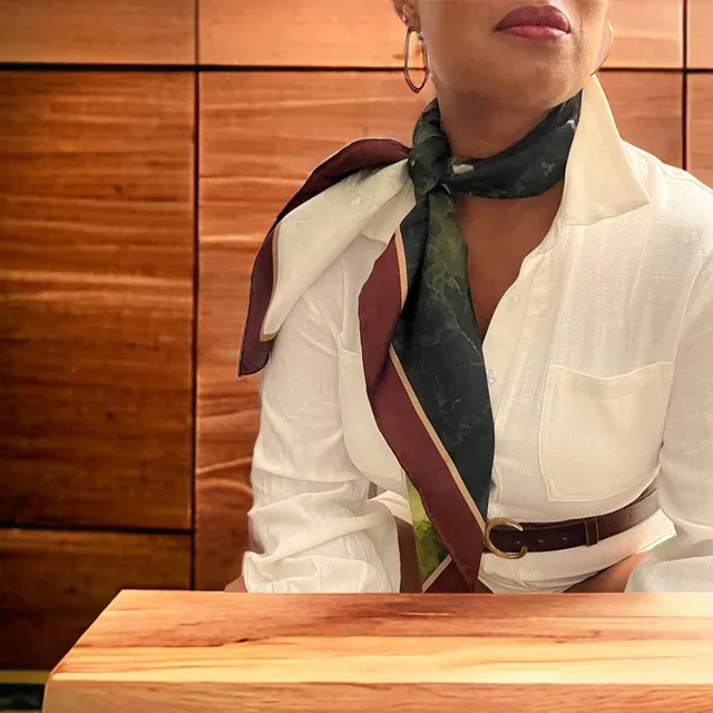 "Barnyard" Silk Twill Scarf