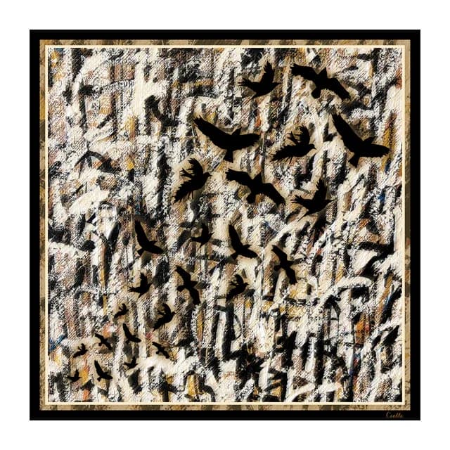 "Elani" Silk Twill Scarflette