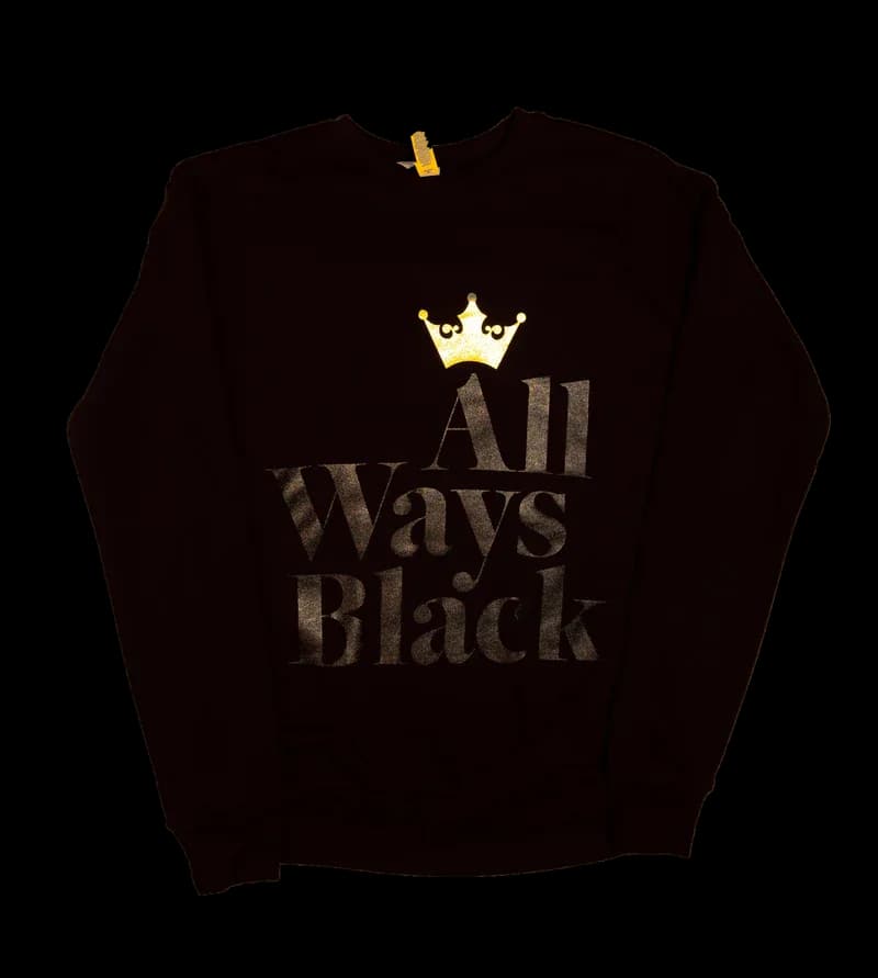 "ALL WAYS BLACK " To Be Free Crewneck