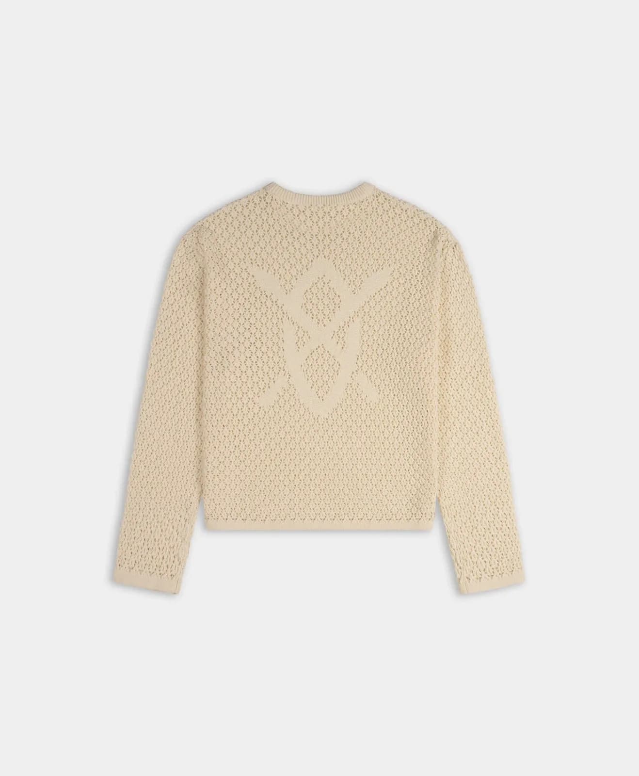 Off White Closed Shield Knit Sweater