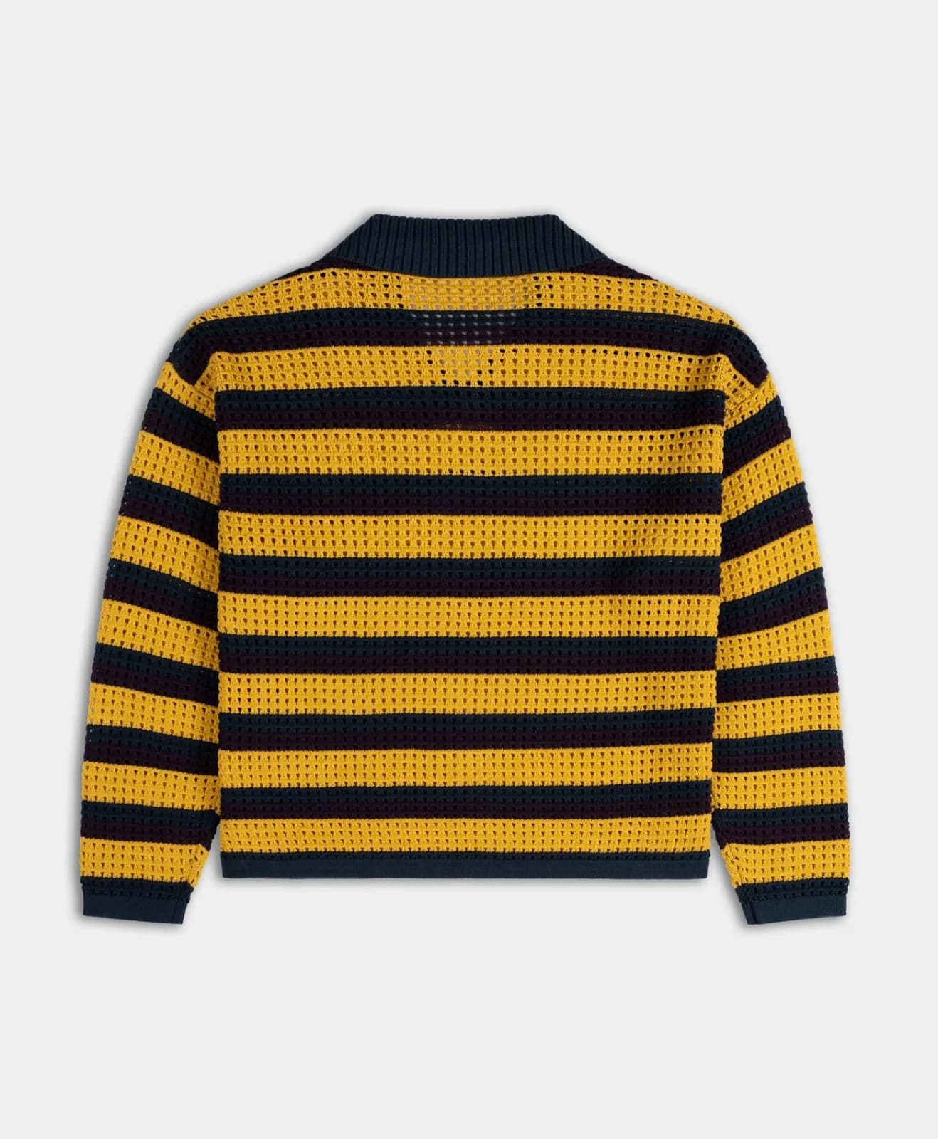 Multi-Colored Crochet Vneck Sweater