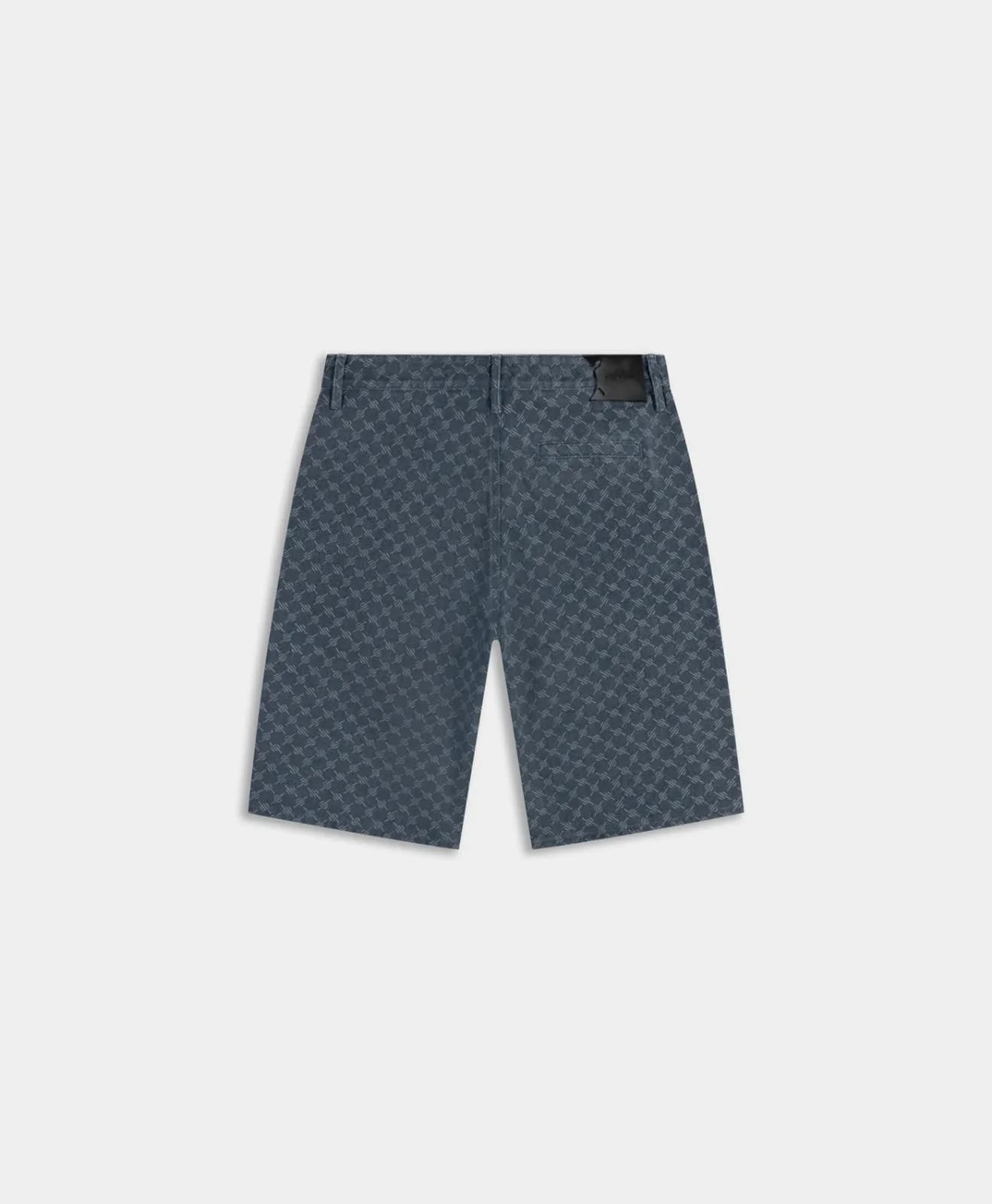 Blue Wing Teal Washed Monogram Woven Shorts