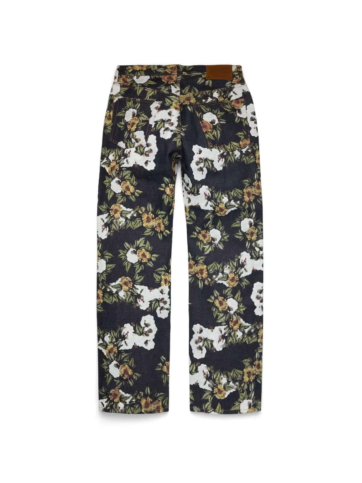 Baggy Floral Denim Pant Selvedge