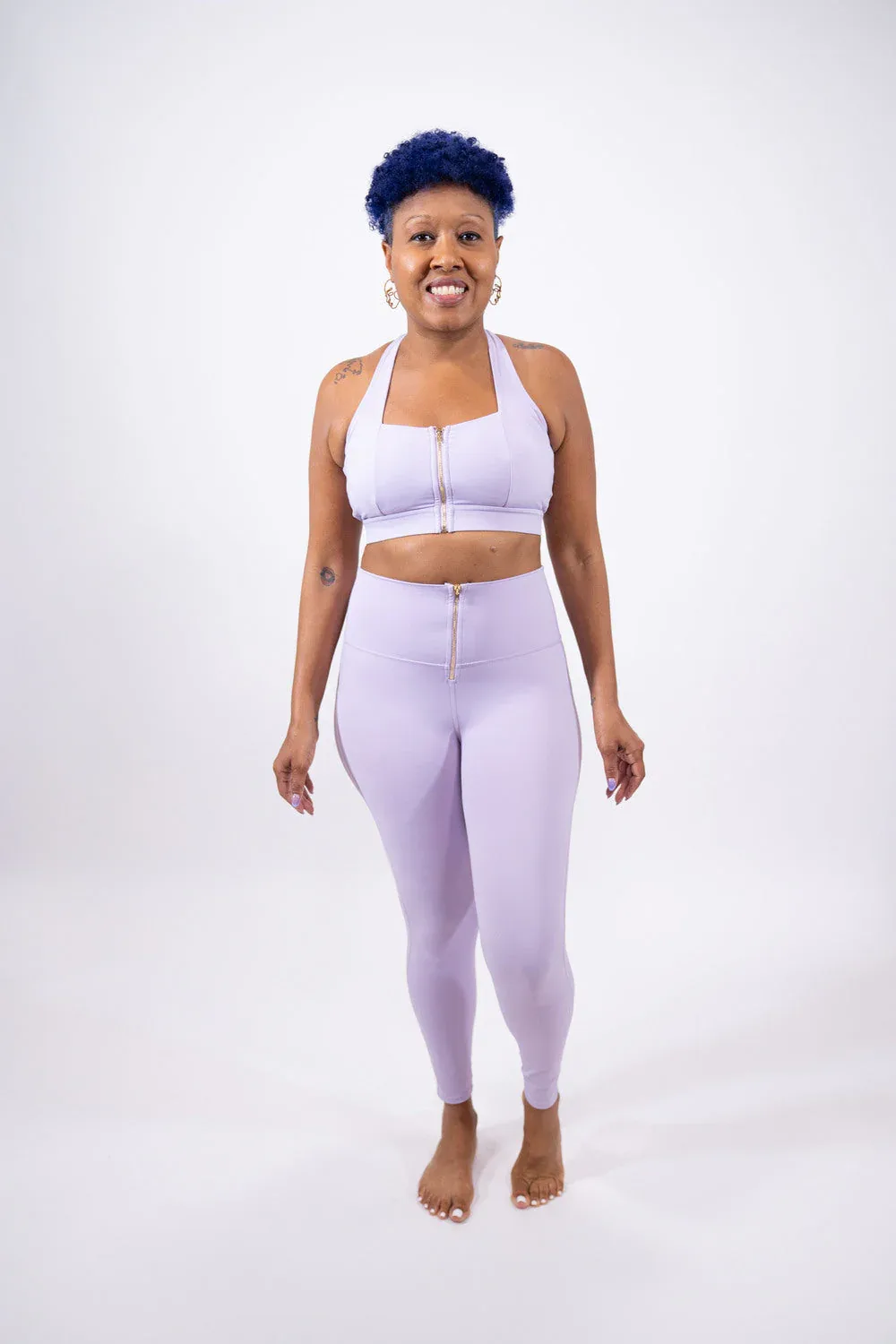 Fashionista Yogi "Zina" Zip Front Legging