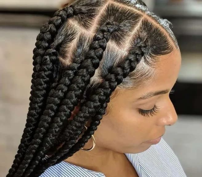 Large/ Jumbo Knotless Braids