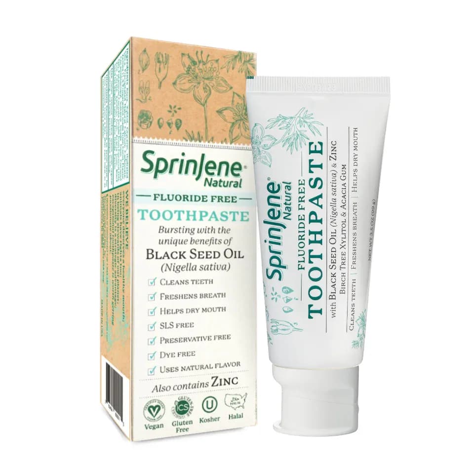 SprinJene Natural® Fluoride Free Toothpaste