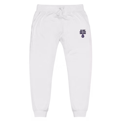 Live Alkaline The Motto 2.0 fleece sweatpants (White)