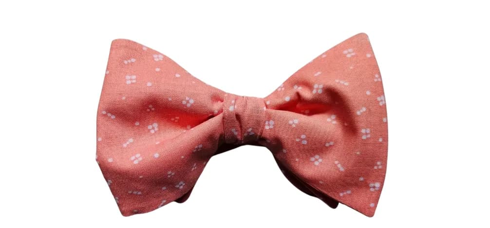 Atomic on Peach Adult Bow Tie