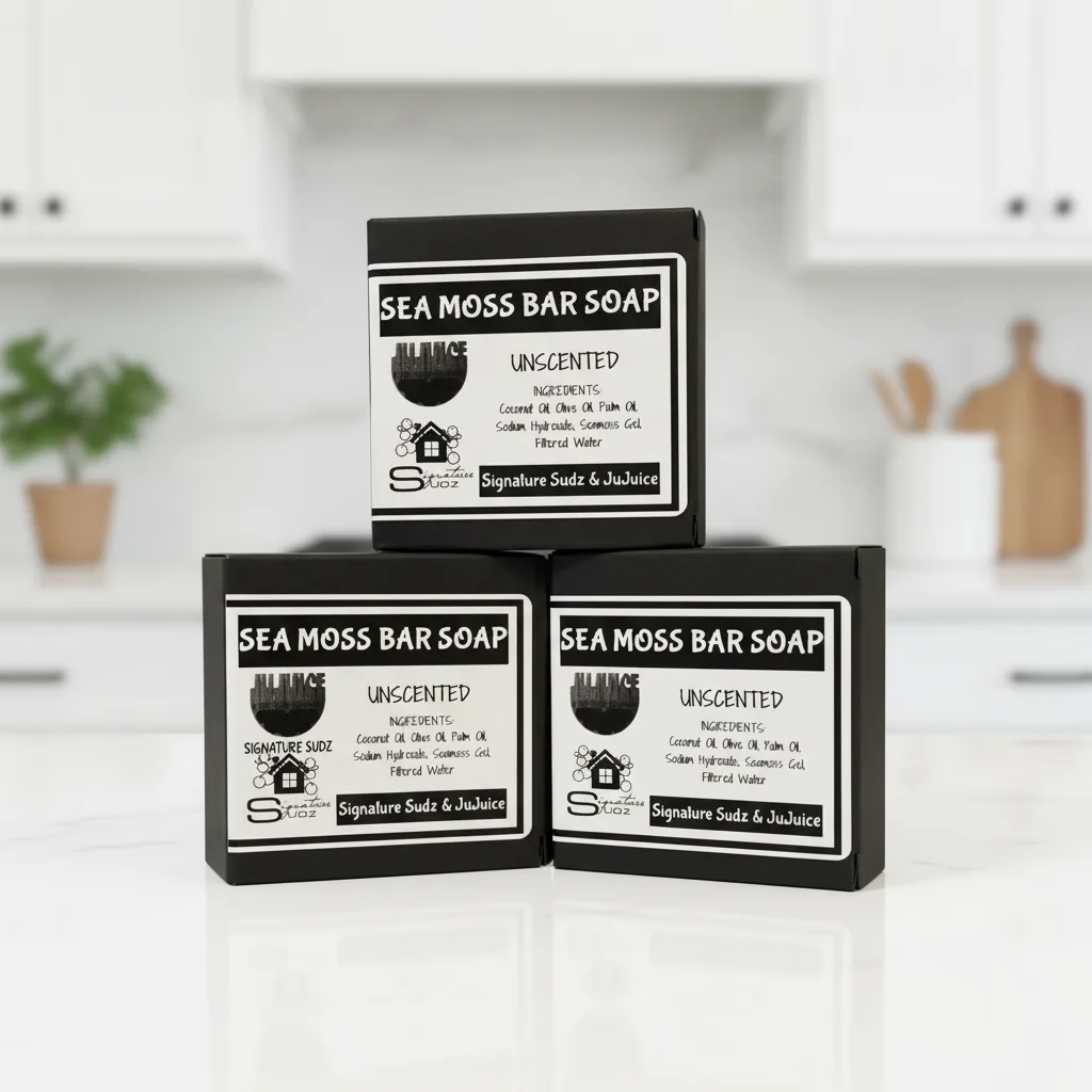 3PK SEA MOSS UNSCENTED BODY BAR SOAP (4OZ)