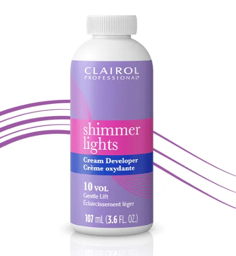 Clairol Professional Shimmer Lights 10 Volume Cream Developer 3.6oz.