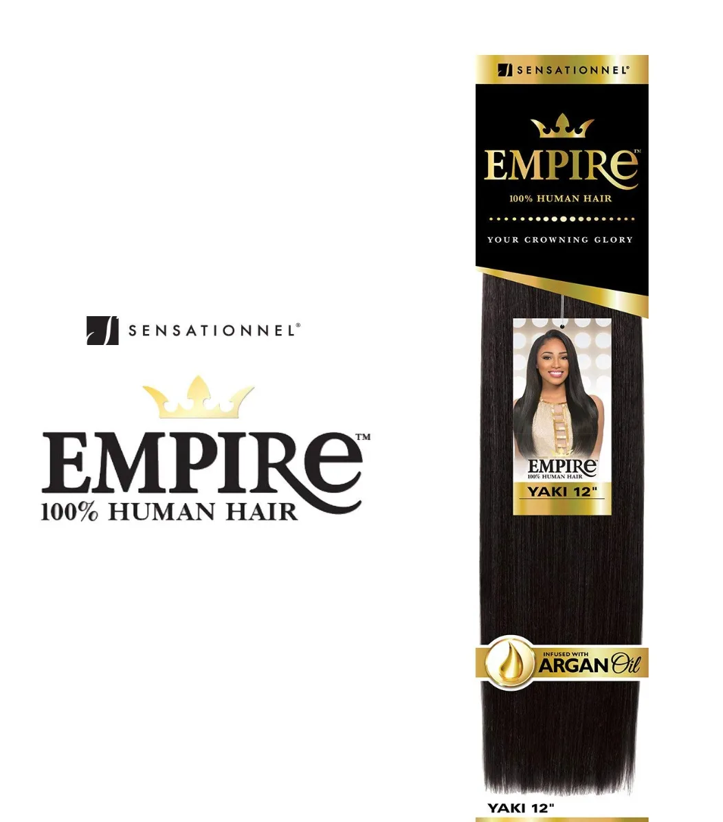 Sensationnel Empire 100% Human Hair Weave #Yaki Straight (8"-20")