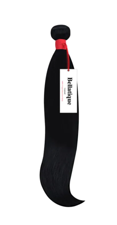 Bellatique Weaving Hair (Single Bundle) Straight Grade 15A #Natural Black