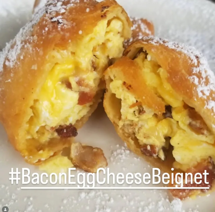 Bacon, Egg, and Cheese Stuph’d Beignet