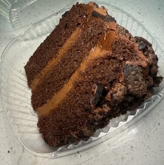 Chocolate Mousse Cake Slice