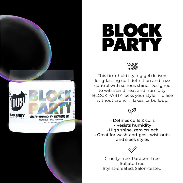 BLOCK PARTY Anti-Humidity Defining Gel 16 oz