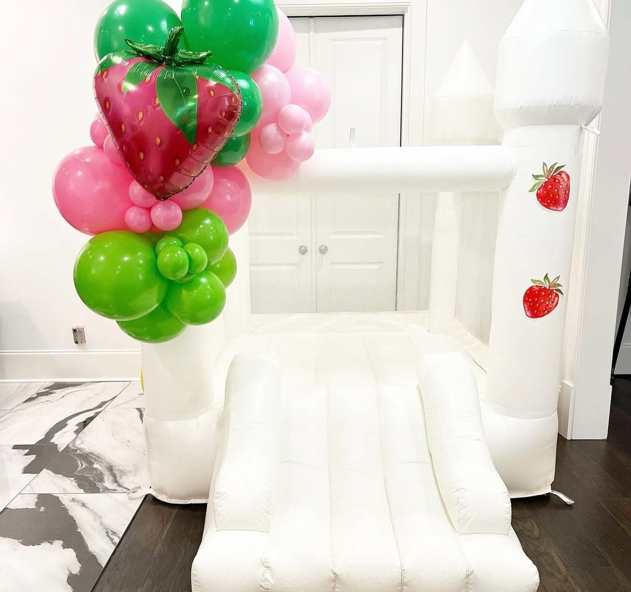Mini White Slide Castle