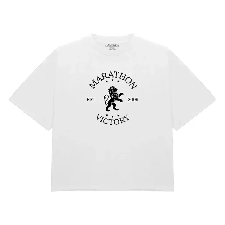 Marathon Victory Lion Seal T-Shirt - White