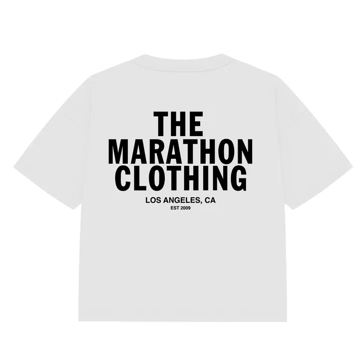 Stacked Logo Los Angeles T-Shirt - White