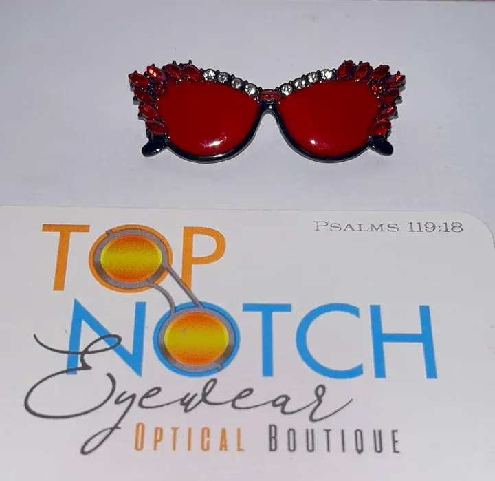 Eyeglasses Pin Red