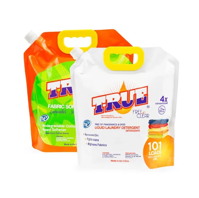 1 Free & Clear Laundry Detergent +1 Plant Based Fabric Softener • 101 Combo