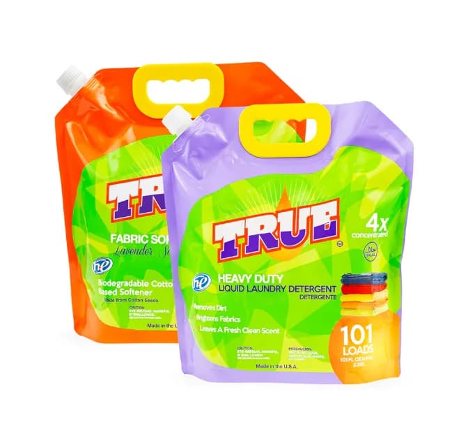 1 True Laundry Detergent +1 Plant Based Fabric Softener • 101 Load Combo