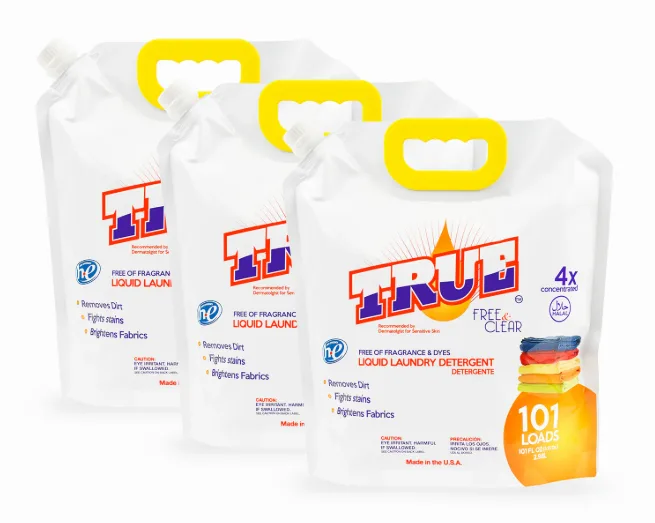 3 • Free & Clear Laundry Detergent for Sensitive Skin • 101 Load