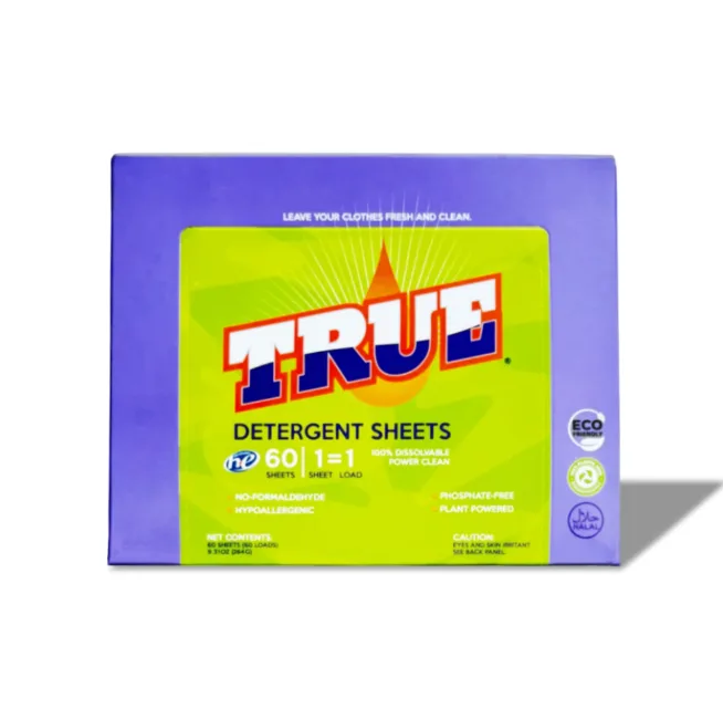 True Detergent Laundry Sheets • 60 Count
