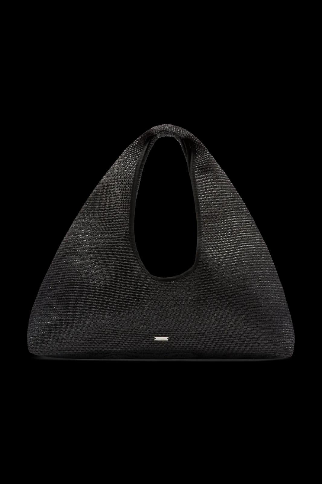 Largo Beach Tote Black Raffia