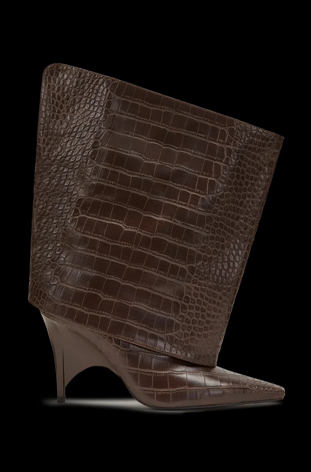 Rev Midi Boot Brown Croco