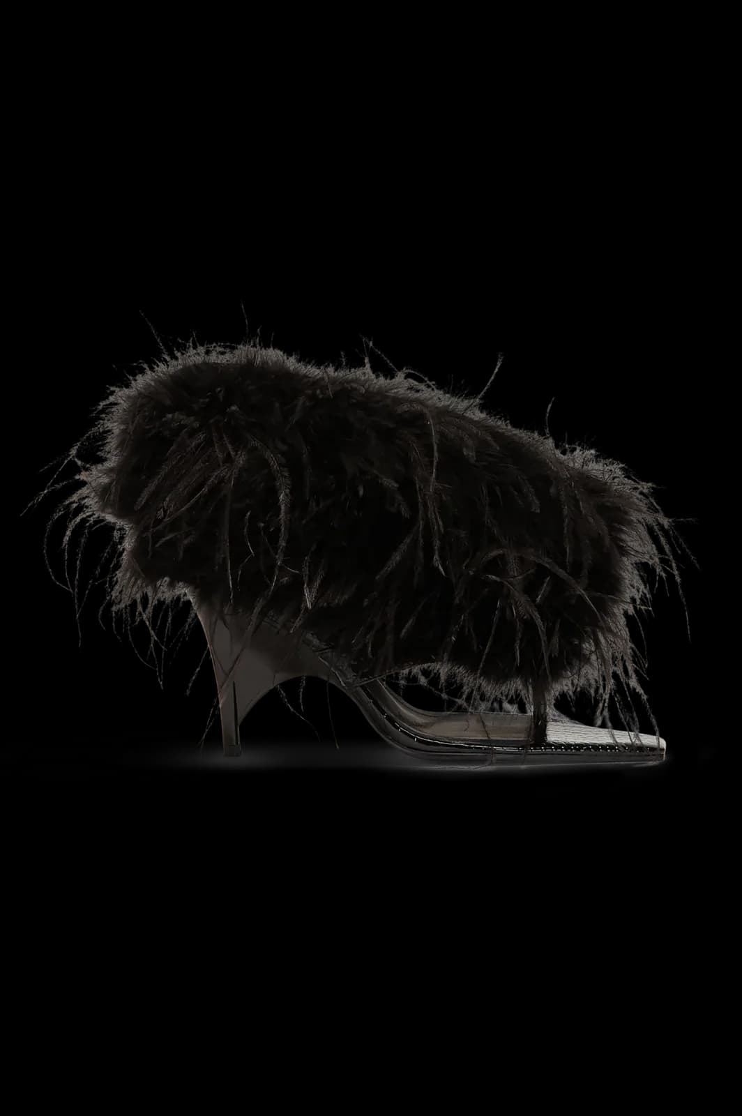 Stunt Sandal Black Feather