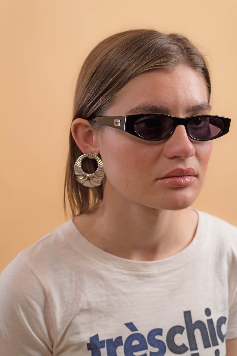 Boho Hoop Earrings / Oversized Sculptural Earrings